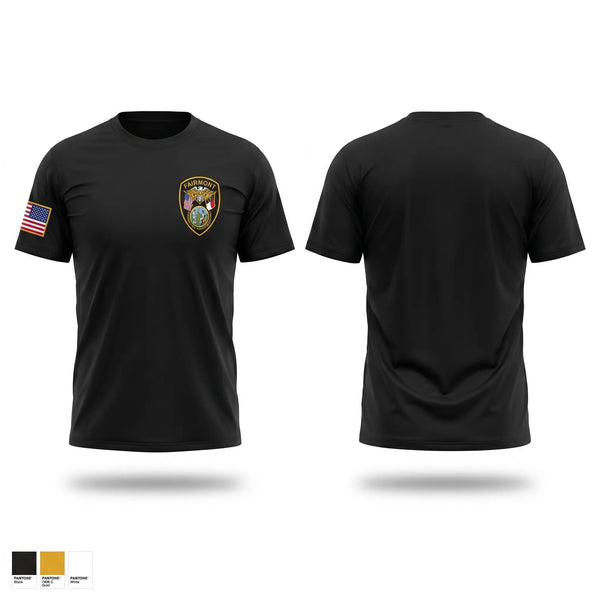 Old School Cotton Feel Shirt, Fairmont Police Department, Police, Teamtime, Team time, sublimation, custom sports apparel, team uniforms, spirit wear, spiritwear, sports uniforms, custom shirts, team store, custom team store, fundraiser sports, apparel fundraiser