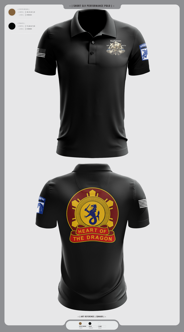 Short Sleeve Performance Polo, 126th PLS Co, , Teamtime, Team time, sublimation, custom sports apparel, team uniforms, spirit wear, spiritwear, sports uniforms, custom shirts, team store, custom team store, fundraiser sports, apparel fundraiser