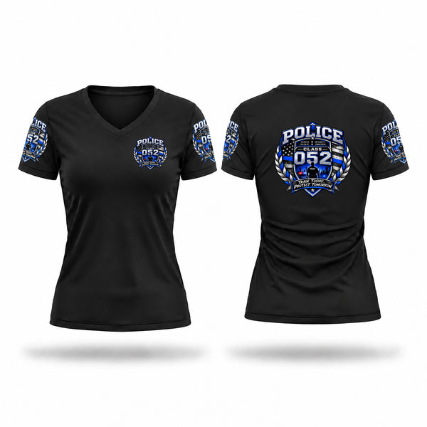 Womens Short Sleeve Vneck Shirt, 052 Class, Police, Teamtime, Team time, sublimation, custom sports apparel, team uniforms, spirit wear, spiritwear, sports uniforms, custom shirts, team store, custom team store, fundraiser sports, apparel fundraiser