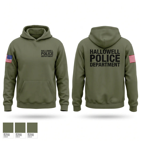 Hoodie, Hallowell Police Department, Police, Teamtime, Team time, sublimation, custom sports apparel, team uniforms, spirit wear, spiritwear, sports uniforms, custom shirts, team store, custom team store, fundraiser sports, apparel fundraiser