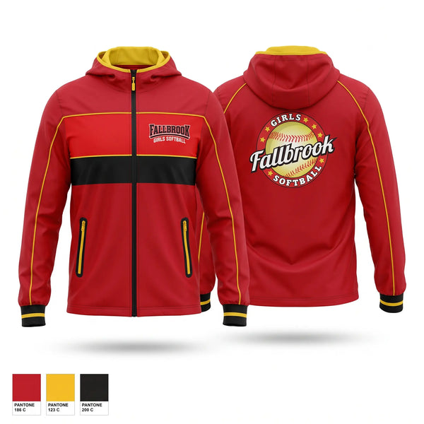 Windbreaker, Fallbrook girls softball, Softball, Teamtime, Team time, sublimation, custom sports apparel, team uniforms, spirit wear, spiritwear, sports uniforms, custom shirts, team store, custom team store, fundraiser sports, apparel fundraiser