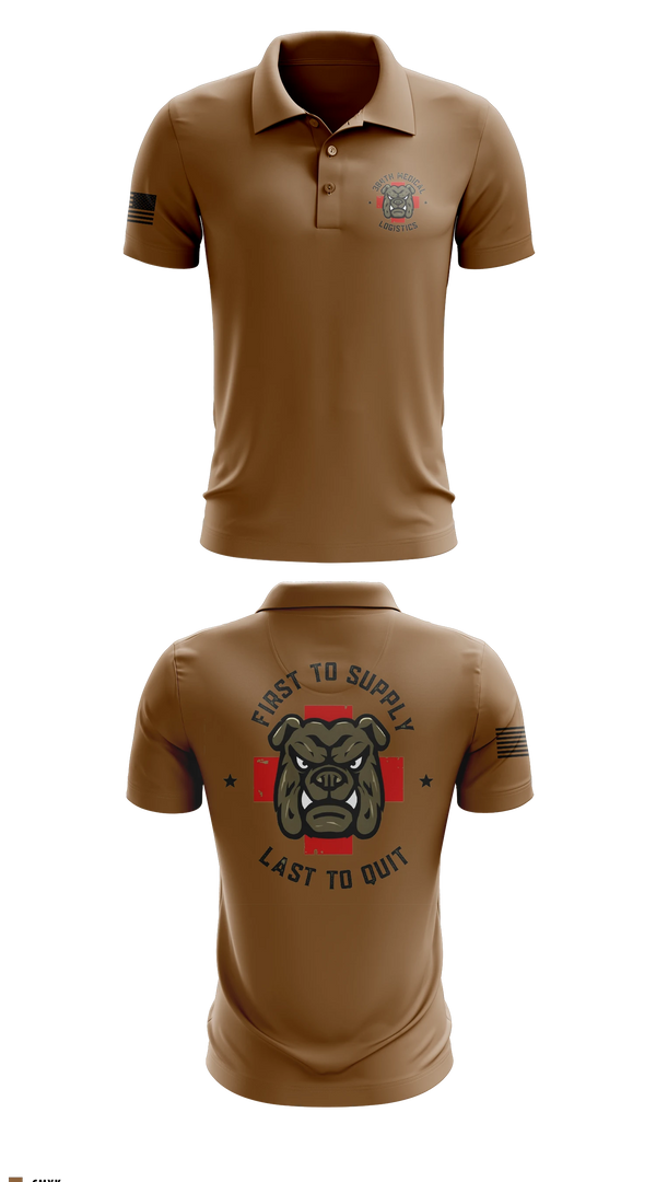 Short Sleeve Performance Polo, 384th Medical Logistics Company, Army, Teamtime, Team time, sublimation, custom sports apparel, team uniforms, spirit wear, spiritwear, sports uniforms, custom shirts, team store, custom team store, fundraiser sports, apparel fundraiser