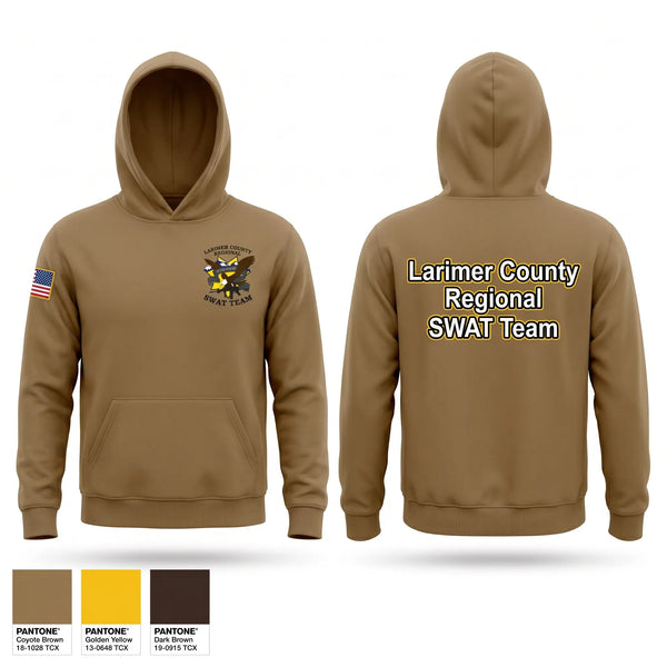 Hoodie, Larimer County Swat, Police, Teamtime, Team time, sublimation, custom sports apparel, team uniforms, spirit wear, spiritwear, sports uniforms, custom shirts, team store, custom team store, fundraiser sports, apparel fundraiser