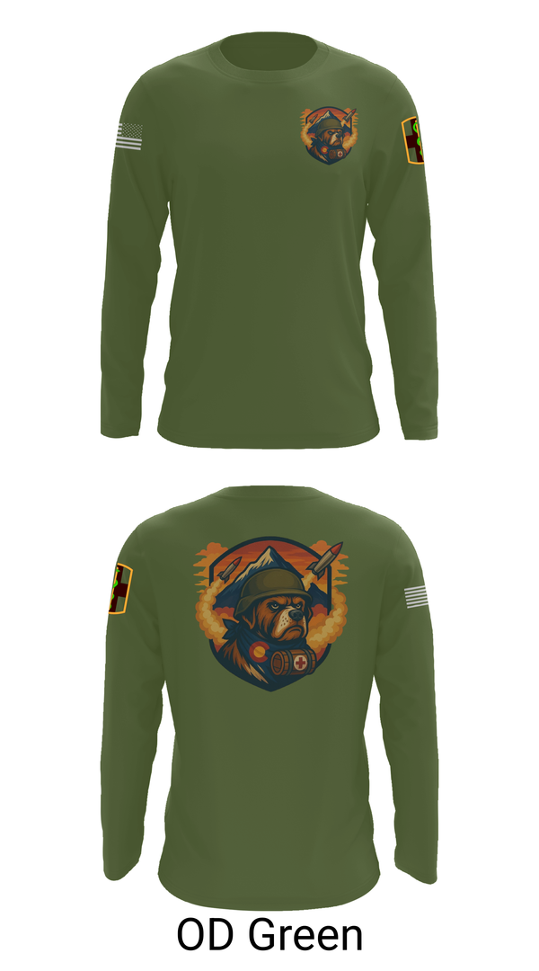 Long Sleeve Performance Shirt, 10th Field Hospital (FWD), , Teamtime, Team time, sublimation, custom sports apparel, team uniforms, spirit wear, spiritwear, sports uniforms, custom shirts, team store, custom team store, fundraiser sports, apparel fundraiser