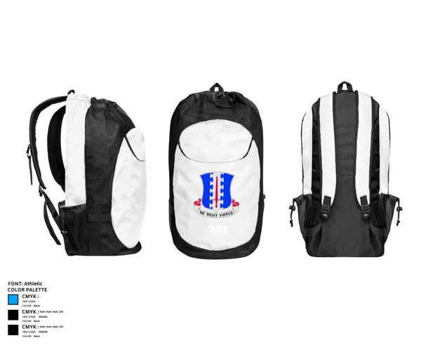 Gear Bag, 3/187, Army, Teamtime, Team time, sublimation, custom sports apparel, team uniforms, spirit wear, spiritwear, sports uniforms, custom shirts, team store, custom team store, fundraiser sports, apparel fundraiser