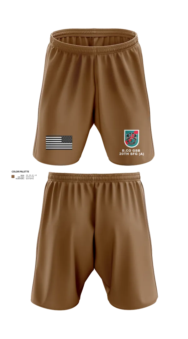 Athletic Shorts With Pockets, B.CO GSB 20th SFG(A), , Teamtime, Team time, sublimation, custom sports apparel, team uniforms, spirit wear, spiritwear, sports uniforms, custom shirts, team store, custom team store, fundraiser sports, apparel fundraiser