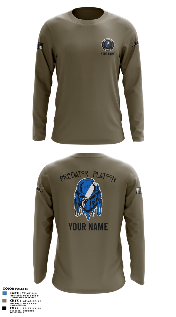 Long Sleeve Performance Shirt, 3rd Platoon, Army, Teamtime, Team time, sublimation, custom sports apparel, team uniforms, spirit wear, spiritwear, sports uniforms, custom shirts, team store, custom team store, fundraiser sports, apparel fundraiser