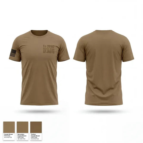 Old School Cotton Feel Shirt, Tx-20102 Cypress Creek AFJROTC, Air Force, Teamtime, Team time, sublimation, custom sports apparel, team uniforms, spirit wear, spiritwear, sports uniforms, custom shirts, team store, custom team store, fundraiser sports, apparel fundraiser