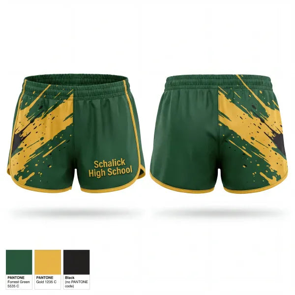 Womens Shorts, Schalick High School, Wrestling, Teamtime, Team time, sublimation, custom sports apparel, team uniforms, spirit wear, spiritwear, sports uniforms, custom shirts, team store, custom team store, fundraiser sports, apparel fundraiser