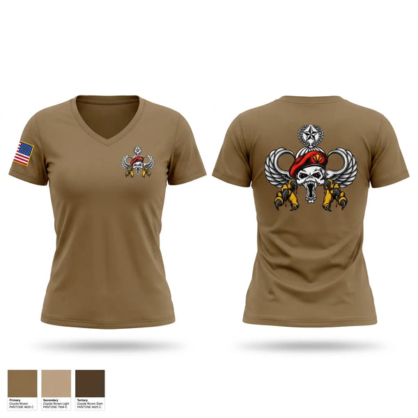 Womens Short Sleeve Vneck Shirt, B.I.R.D, Army, Teamtime, Team time, sublimation, custom sports apparel, team uniforms, spirit wear, spiritwear, sports uniforms, custom shirts, team store, custom team store, fundraiser sports, apparel fundraiser