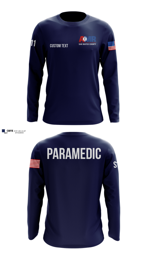 Long Sleeve Performance Shirt, SM, EMS/EMT, Teamtime, Team time, sublimation, custom sports apparel, team uniforms, spirit wear, spiritwear, sports uniforms, custom shirts, team store, custom team store, fundraiser sports, apparel fundraiser