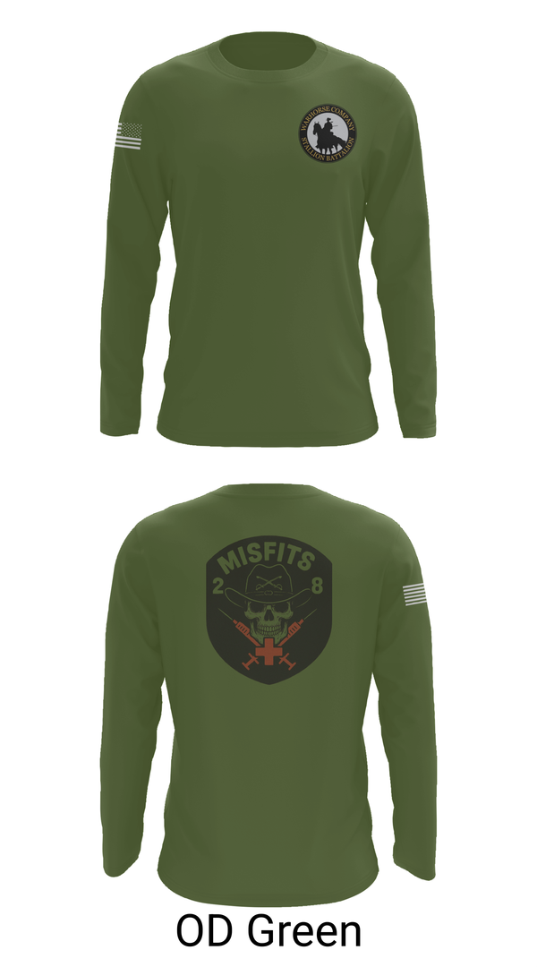 Long Sleeve Performance Shirt, 2-8 Cav, HHC, Medic Platoon, , Teamtime, Team time, sublimation, custom sports apparel, team uniforms, spirit wear, spiritwear, sports uniforms, custom shirts, team store, custom team store, fundraiser sports, apparel fundraiser