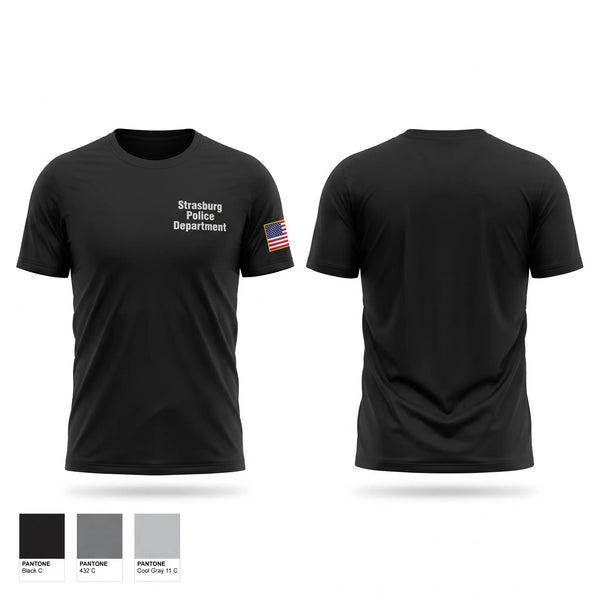 Short Sleeve Performance Shirt, Strasburg Police Department, Police, Teamtime, Team time, sublimation, custom sports apparel, team uniforms, spirit wear, spiritwear, sports uniforms, custom shirts, team store, custom team store, fundraiser sports, apparel fundraiser