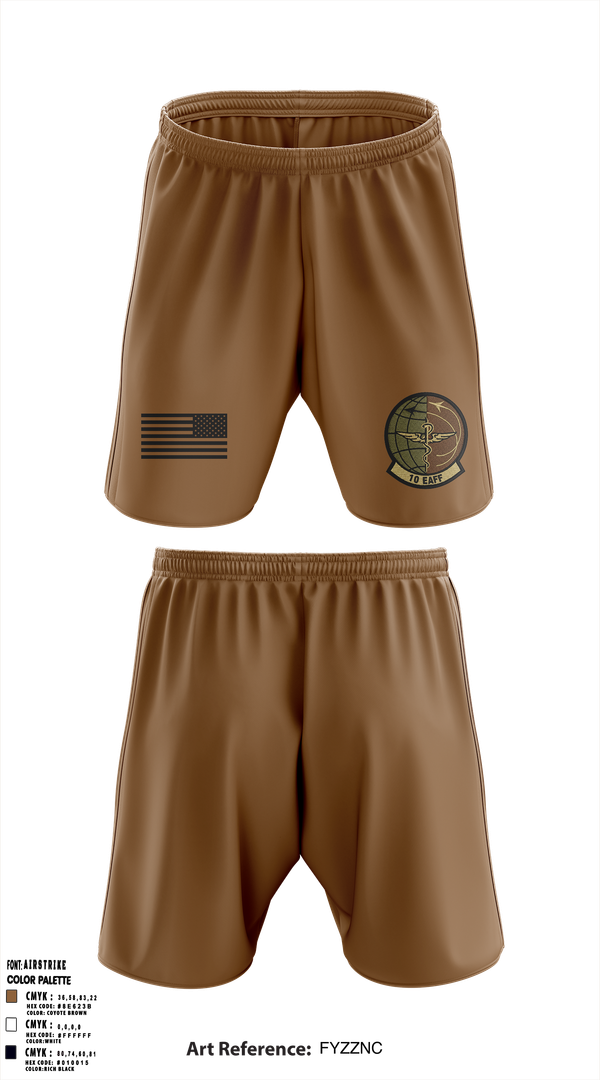 Athletic Shorts With Pockets, 10th Expeditionary Aeromedical Evacuation Flight (10th EAEF/26.1), , Teamtime, Team time, sublimation, custom sports apparel, team uniforms, spirit wear, spiritwear, sports uniforms, custom shirts, team store, custom team store, fundraiser sports, apparel fundraiser