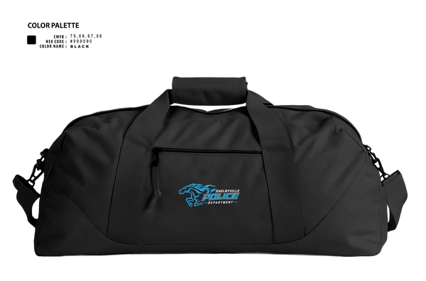Duffle Bag, Shelbyville Police Department (KY), Police, Teamtime, Team time, sublimation, custom sports apparel, team uniforms, spirit wear, spiritwear, sports uniforms, custom shirts, team store, custom team store, fundraiser sports, apparel fundraiser