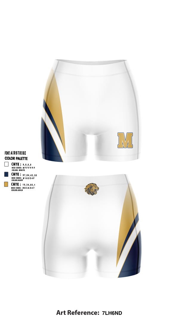 Womens Compression Shorts, Meadowbrook Monarchs, Track & Field, Teamtime, Team time, sublimation, custom sports apparel, team uniforms, spirit wear, spiritwear, sports uniforms, custom shirts, team store, custom team store, fundraiser sports, apparel fundraiser