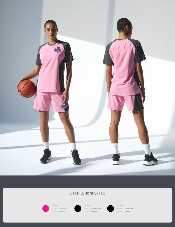 Athletic Shorts With Pockets, Lady Storm, Women's Basketball, Teamtime, Team time, sublimation, custom sports apparel, team uniforms, spirit wear, spiritwear, sports uniforms, custom shirts, team store, custom team store, fundraiser sports, apparel fundraiser