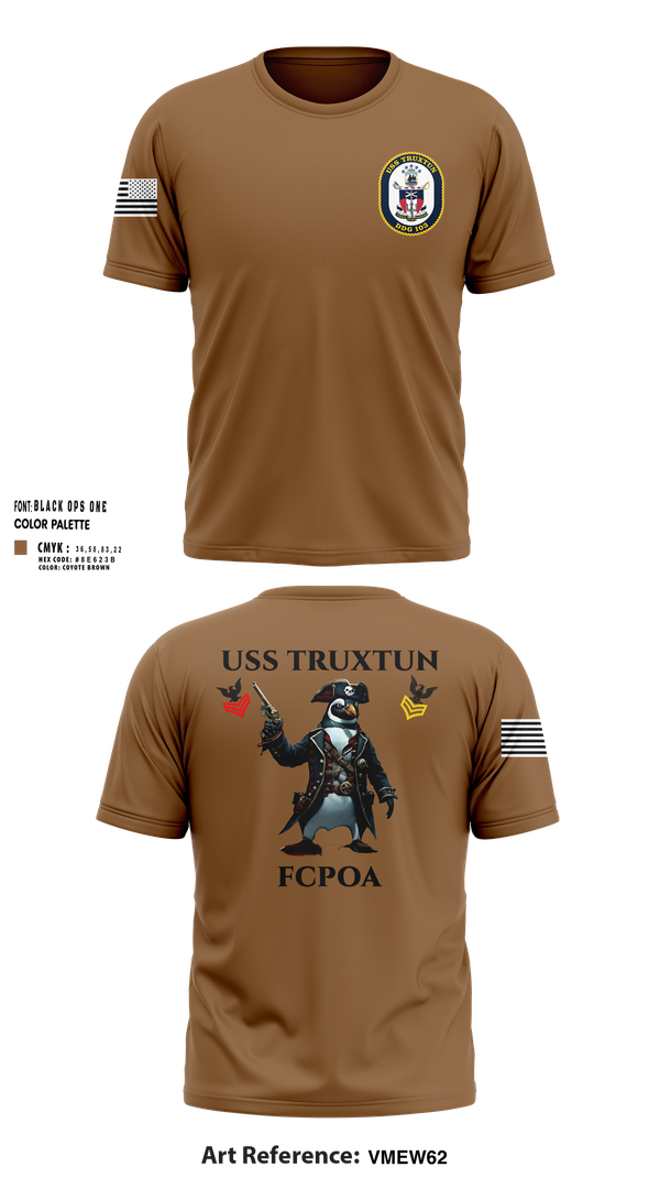 Short Sleeve Performance Shirt, USS TRUXTUN DDG 103, Navy, Teamtime, Team time, sublimation, custom sports apparel, team uniforms, spirit wear, spiritwear, sports uniforms, custom shirts, team store, custom team store, fundraiser sports, apparel fundraiser