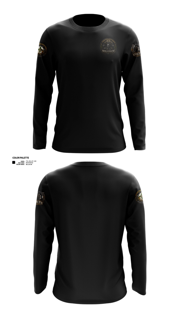 Long Sleeve Performance Shirt, Madigan pharmacy colts, Army, Teamtime, Team time, sublimation, custom sports apparel, team uniforms, spirit wear, spiritwear, sports uniforms, custom shirts, team store, custom team store, fundraiser sports, apparel fundraiser