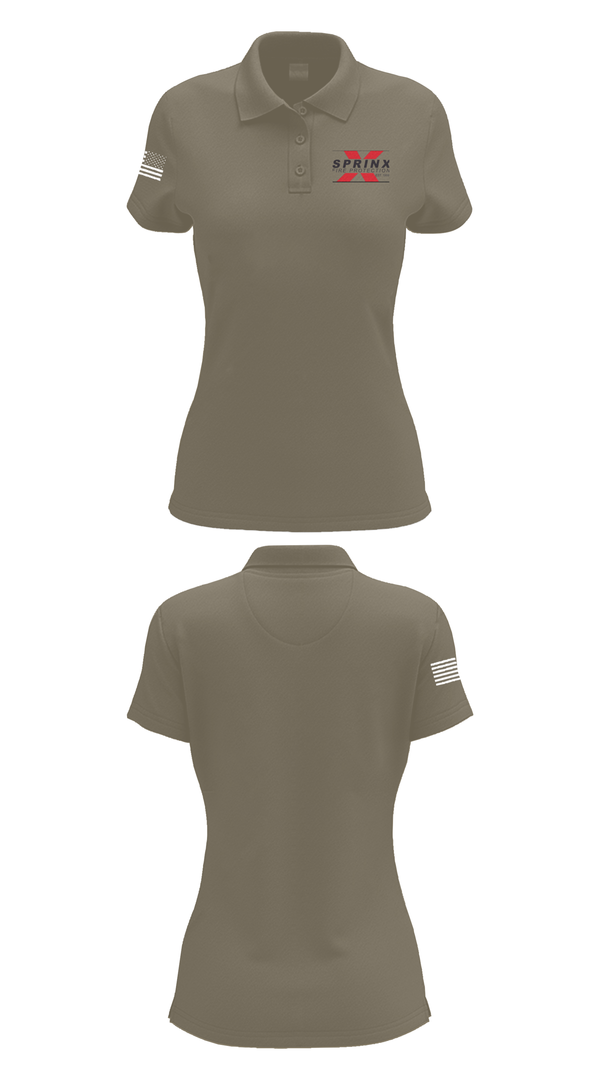 Womens Short Sleeve Performance Polo, SPRINX FIRE PROTECTION, , Teamtime, Team time, sublimation, custom sports apparel, team uniforms, spirit wear, spiritwear, sports uniforms, custom shirts, team store, custom team store, fundraiser sports, apparel fundraiser