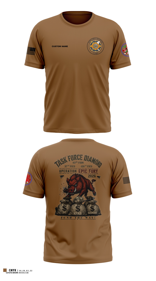Short Sleeve Performance Shirt, 93rd Finance Battalion, National Guard, Teamtime, Team time, sublimation, custom sports apparel, team uniforms, spirit wear, spiritwear, sports uniforms, custom shirts, team store, custom team store, fundraiser sports, apparel fundraiser