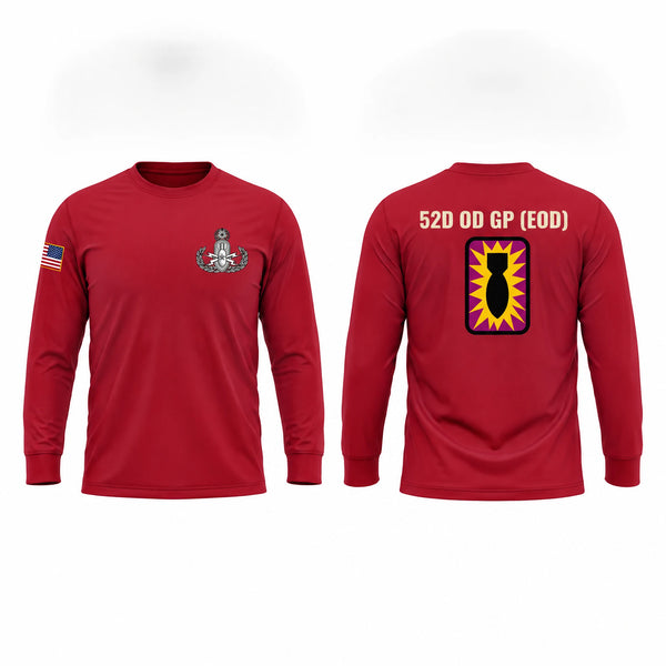 Long Sleeve Performance Shirt, 52D Ordnance Group (EOD), Army, Teamtime, Team time, sublimation, custom sports apparel, team uniforms, spirit wear, spiritwear, sports uniforms, custom shirts, team store, custom team store, fundraiser sports, apparel fundraiser