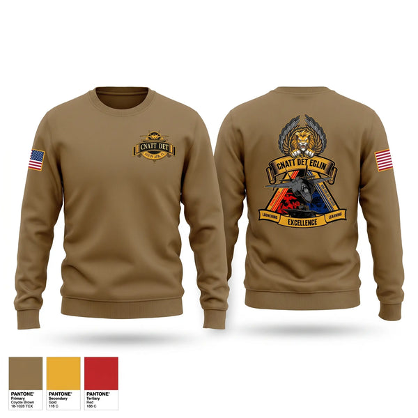 Crew Neck Sweatshirt, CNATT Det Eglin, Navy, Teamtime, Team time, sublimation, custom sports apparel, team uniforms, spirit wear, spiritwear, sports uniforms, custom shirts, team store, custom team store, fundraiser sports, apparel fundraiser