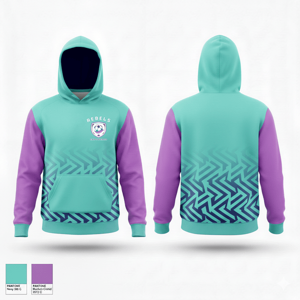Hoodie, Rebels, Women's Soccer, Teamtime, Team time, sublimation, custom sports apparel, team uniforms, spirit wear, spiritwear, sports uniforms, custom shirts, team store, custom team store, fundraiser sports, apparel fundraiser