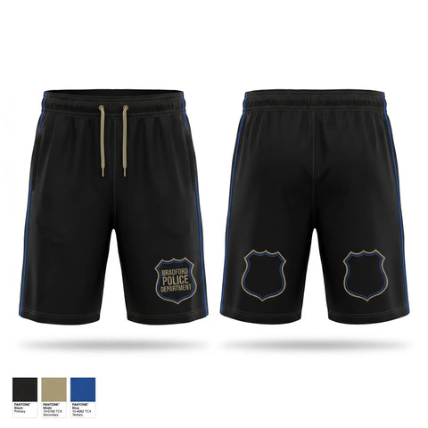 Athletic Shorts With Pockets, Bradford police department, Police, Teamtime, Team time, sublimation, custom sports apparel, team uniforms, spirit wear, spiritwear, sports uniforms, custom shirts, team store, custom team store, fundraiser sports, apparel fundraiser