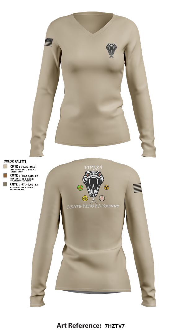Womens Long Sleeve Vneck Shirt, Vipers, , Teamtime, Team time, sublimation, custom sports apparel, team uniforms, spirit wear, spiritwear, sports uniforms, custom shirts, team store, custom team store, fundraiser sports, apparel fundraiser