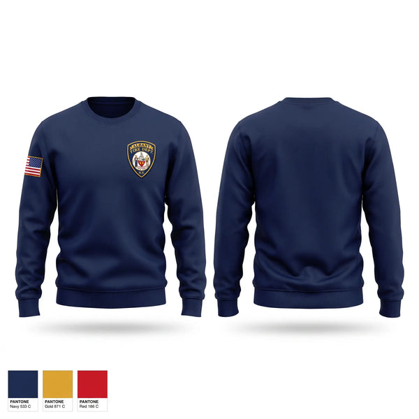 Crew Neck Sweatshirt, Engine 10/Ladder 11/Battalion 1, Fire Department, Teamtime, Team time, sublimation, custom sports apparel, team uniforms, spirit wear, spiritwear, sports uniforms, custom shirts, team store, custom team store, fundraiser sports, apparel fundraiser