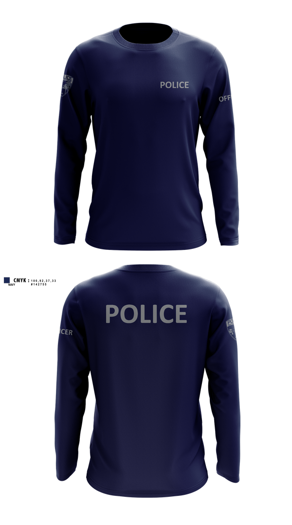 Long Sleeve Performance Shirt, City of South Daytona Public Safety, Police, Teamtime, Team time, sublimation, custom sports apparel, team uniforms, spirit wear, spiritwear, sports uniforms, custom shirts, team store, custom team store, fundraiser sports, apparel fundraiser