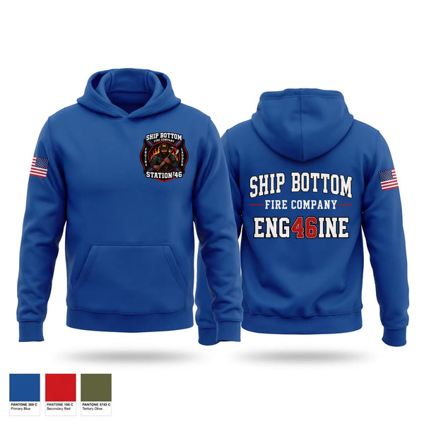 Hoodie, Ship bottom fire company, Fire Department, Teamtime, Team time, sublimation, custom sports apparel, team uniforms, spirit wear, spiritwear, sports uniforms, custom shirts, team store, custom team store, fundraiser sports, apparel fundraiser