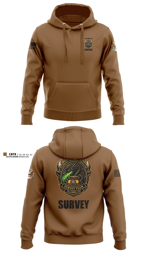 Hoodie, 73rd WMD/CST, National Guard, Teamtime, Team time, sublimation, custom sports apparel, team uniforms, spirit wear, spiritwear, sports uniforms, custom shirts, team store, custom team store, fundraiser sports, apparel fundraiser
