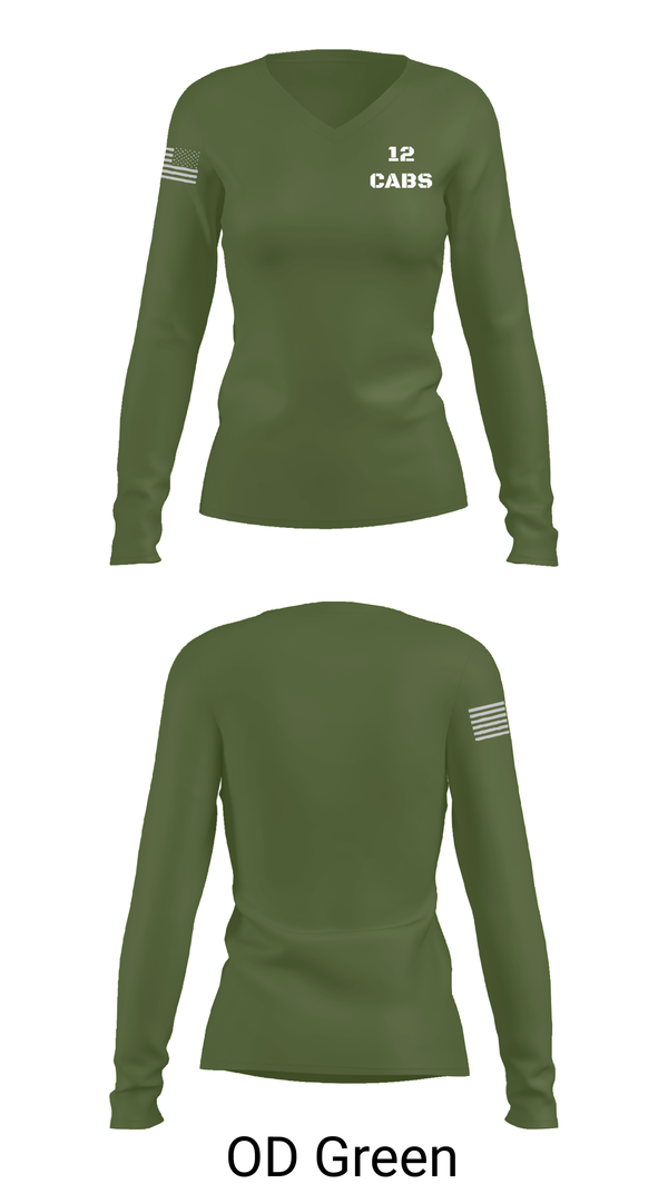 Womens Long Sleeve Vneck Shirt, 12 CABS, , Teamtime, Team time, sublimation, custom sports apparel, team uniforms, spirit wear, spiritwear, sports uniforms, custom shirts, team store, custom team store, fundraiser sports, apparel fundraiser
