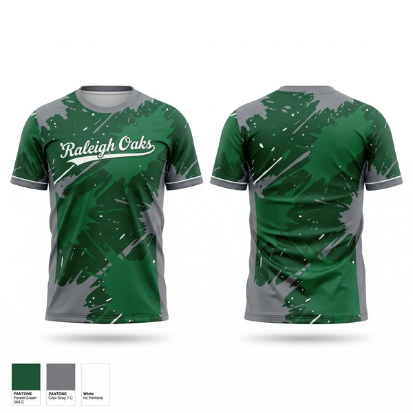 Soft Poly Tee Cotton Like Feel, Raleigh Oaks, Baseball, Teamtime, Team time, sublimation, custom sports apparel, team uniforms, spirit wear, spiritwear, sports uniforms, custom shirts, team store, custom team store, fundraiser sports, apparel fundraiser