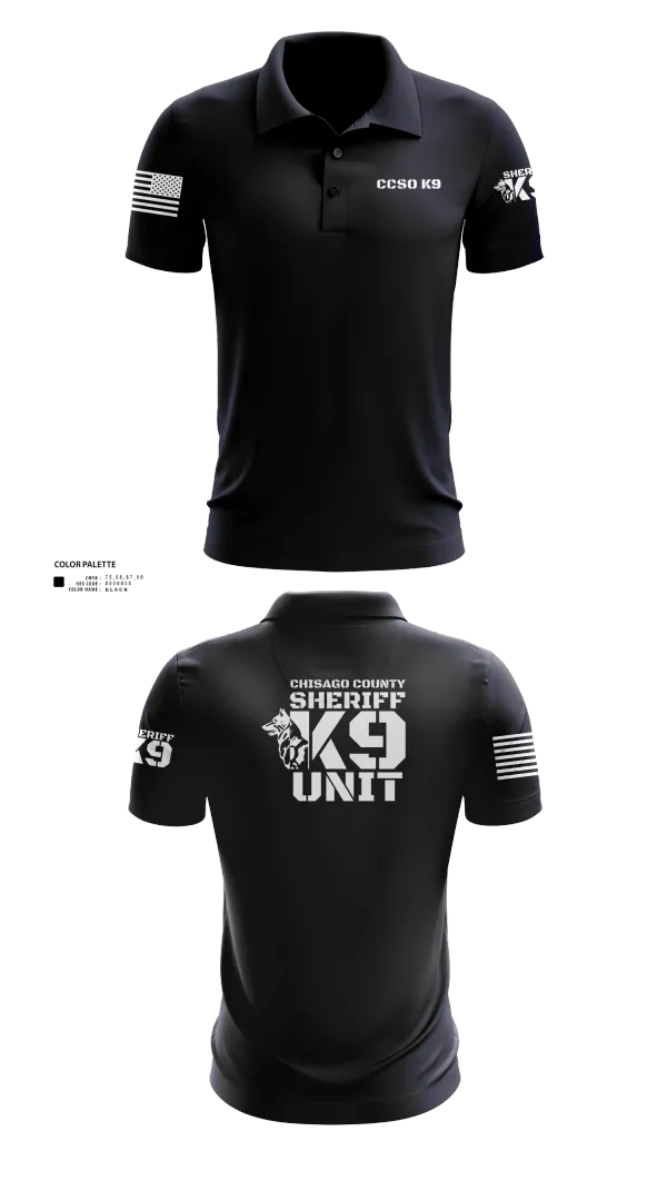 Short Sleeve Performance Polo, Chisago County K9 Unit, , Teamtime, Team time, sublimation, custom sports apparel, team uniforms, spirit wear, spiritwear, sports uniforms, custom shirts, team store, custom team store, fundraiser sports, apparel fundraiser