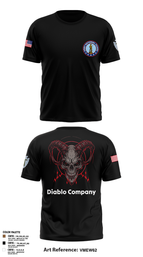 Old School Cotton Feel Shirt, Delta Company 3-144th Infantry, National Guard, Teamtime, Team time, sublimation, custom sports apparel, team uniforms, spirit wear, spiritwear, sports uniforms, custom shirts, team store, custom team store, fundraiser sports, apparel fundraiser