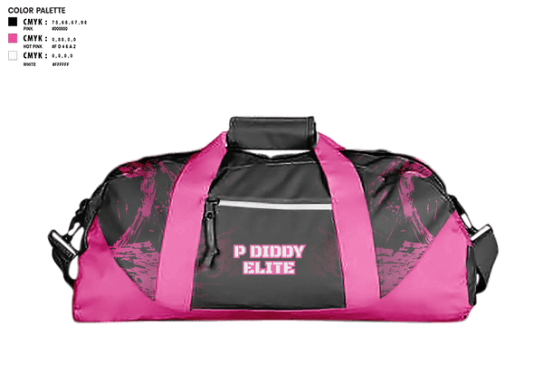 Duffle Bag, P Diddy Elite, Men's Basketball, Teamtime, Team time, sublimation, custom sports apparel, team uniforms, spirit wear, spiritwear, sports uniforms, custom shirts, team store, custom team store, fundraiser sports, apparel fundraiser