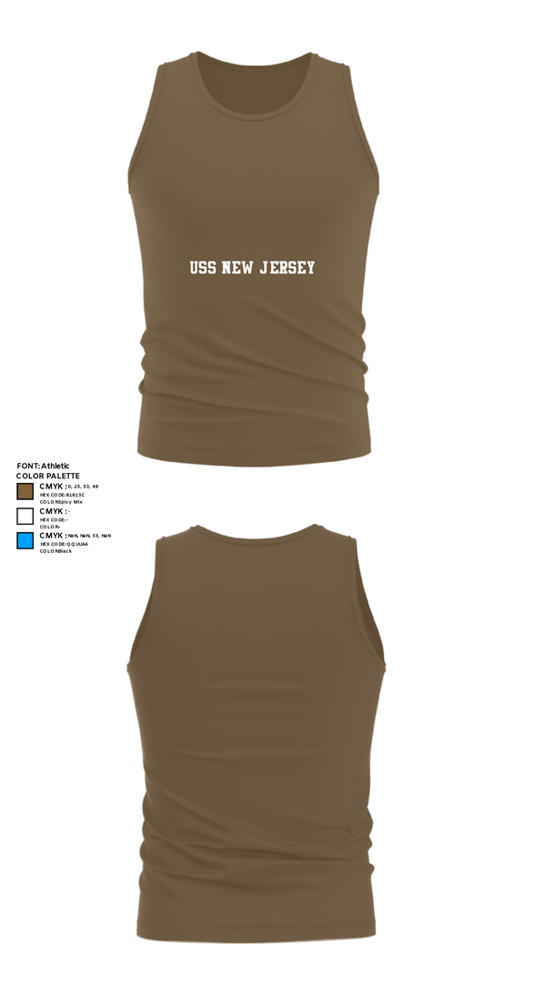 Tank Top, USS NEW JERSEY, , Teamtime, Team time, sublimation, custom sports apparel, team uniforms, spirit wear, spiritwear, sports uniforms, custom shirts, team store, custom team store, fundraiser sports, apparel fundraiser