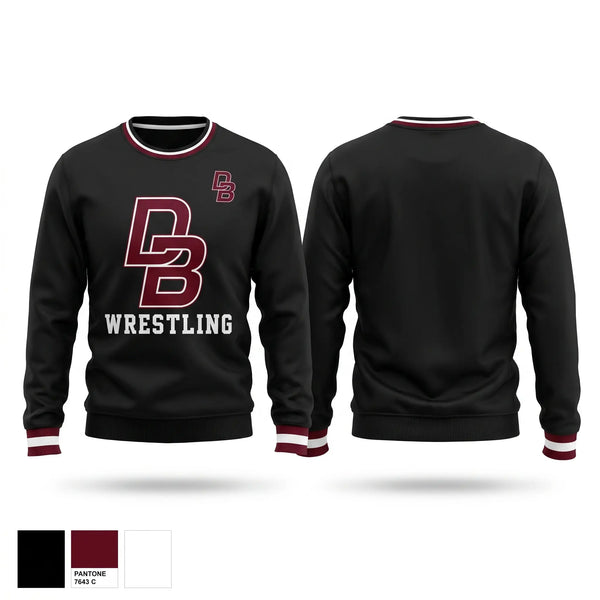 Crew Neck Sweatshirt, Don Bosco Ironmen Wrestling, Wrestling, Teamtime, Team time, sublimation, custom sports apparel, team uniforms, spirit wear, spiritwear, sports uniforms, custom shirts, team store, custom team store, fundraiser sports, apparel fundraiser