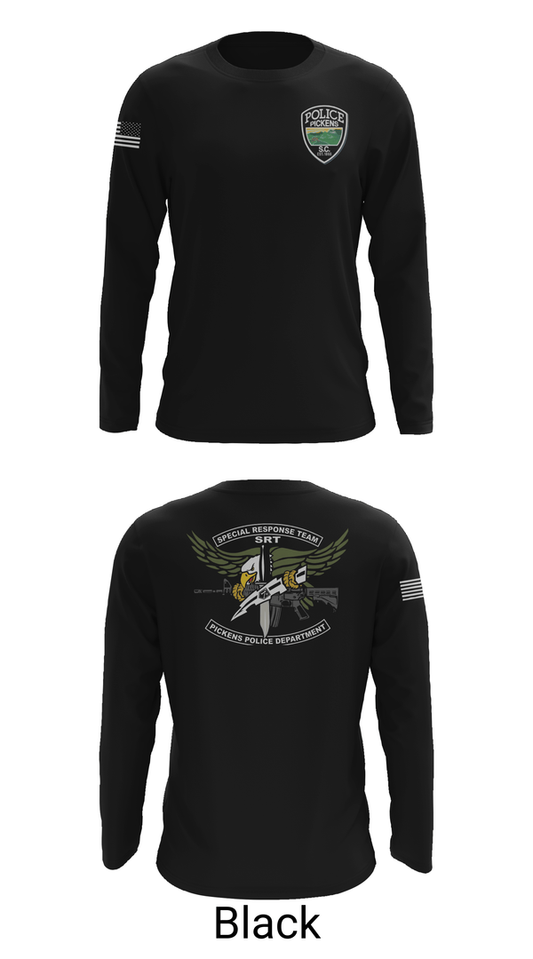 Long Sleeve Performance Shirt, Pickens Police Department Special Response Team, Police, Teamtime, Team time, sublimation, custom sports apparel, team uniforms, spirit wear, spiritwear, sports uniforms, custom shirts, team store, custom team store, fundraiser sports, apparel fundraiser