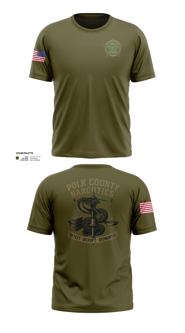 Old School Cotton Feel Shirt, POLK COUNTY NARCOTICS DIVISION, Police, Teamtime, Team time, sublimation, custom sports apparel, team uniforms, spirit wear, spiritwear, sports uniforms, custom shirts, team store, custom team store, fundraiser sports, apparel fundraiser