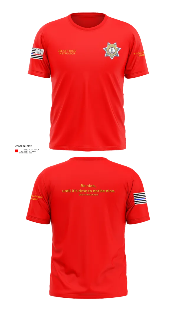 Short Sleeve Performance Shirt, Stafford County Fire Marshal's Office, Police, Teamtime, Team time, sublimation, custom sports apparel, team uniforms, spirit wear, spiritwear, sports uniforms, custom shirts, team store, custom team store, fundraiser sports, apparel fundraiser