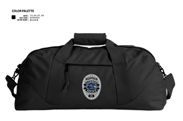 Duffle Bag, Clermont PD, Police, Teamtime, Team time, sublimation, custom sports apparel, team uniforms, spirit wear, spiritwear, sports uniforms, custom shirts, team store, custom team store, fundraiser sports, apparel fundraiser
