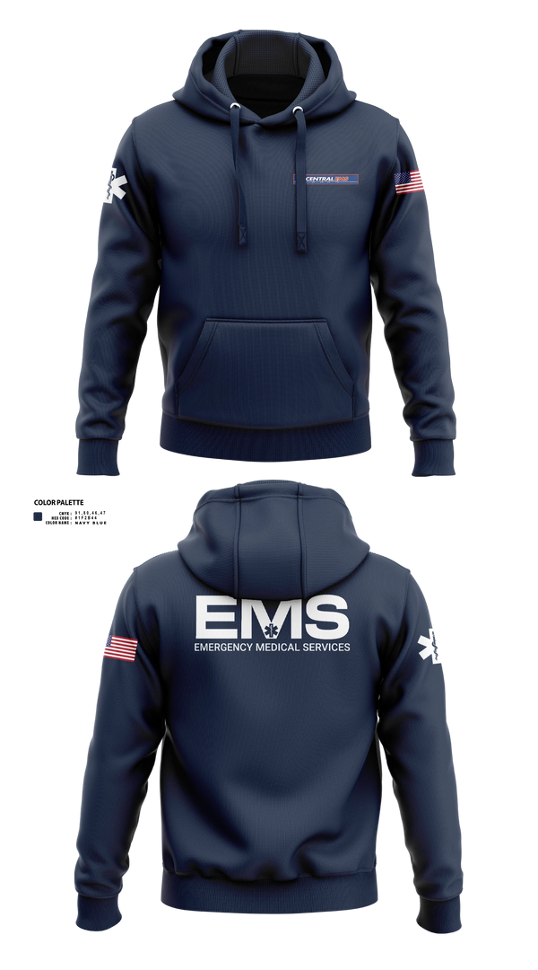 Hoodie, Central EMS, EMS/EMT, Teamtime, Team time, sublimation, custom sports apparel, team uniforms, spirit wear, spiritwear, sports uniforms, custom shirts, team store, custom team store, fundraiser sports, apparel fundraiser