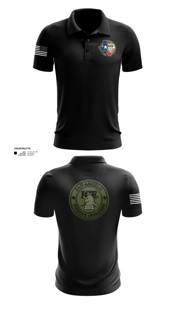 Short Sleeve Performance Polo, San Angelo fug ops, Police, Teamtime, Team time, sublimation, custom sports apparel, team uniforms, spirit wear, spiritwear, sports uniforms, custom shirts, team store, custom team store, fundraiser sports, apparel fundraiser