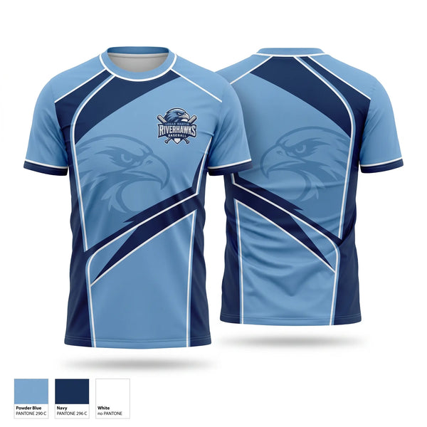 Short Sleeve Performance Shirt, Logan Martin Riverhawks, Baseball, Teamtime, Team time, sublimation, custom sports apparel, team uniforms, spirit wear, spiritwear, sports uniforms, custom shirts, team store, custom team store, fundraiser sports, apparel fundraiser