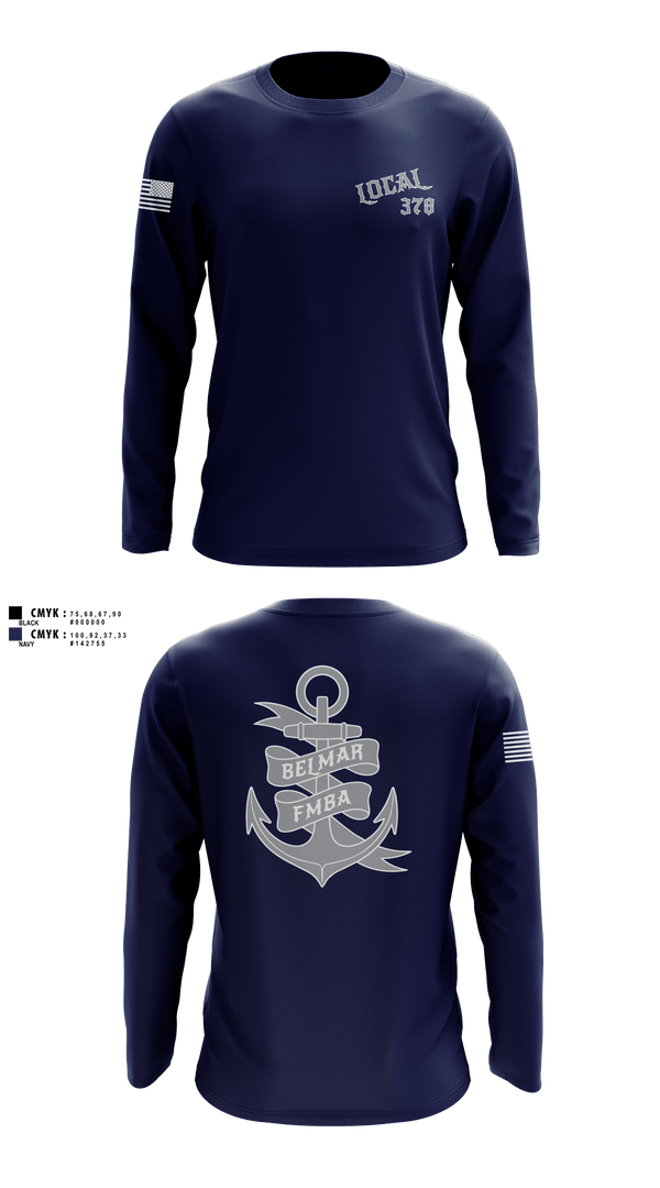 Long Sleeve Performance Shirt, Belmar Ems 378, EMS/EMT, Teamtime, Team time, sublimation, custom sports apparel, team uniforms, spirit wear, spiritwear, sports uniforms, custom shirts, team store, custom team store, fundraiser sports, apparel fundraiser