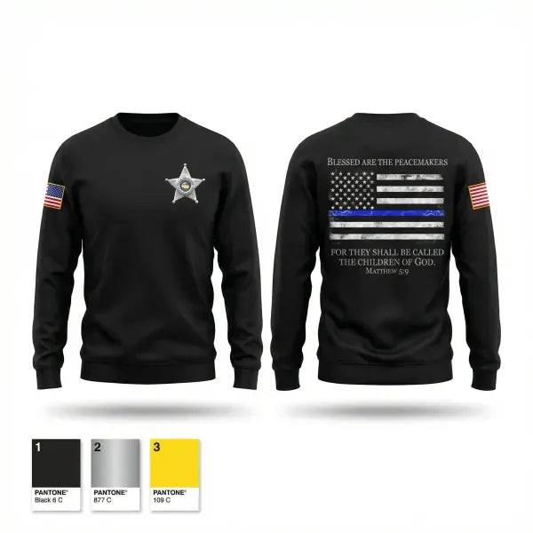 Crew Neck Sweatshirt, Shelburn Police Department, Police, Teamtime, Team time, sublimation, custom sports apparel, team uniforms, spirit wear, spiritwear, sports uniforms, custom shirts, team store, custom team store, fundraiser sports, apparel fundraiser